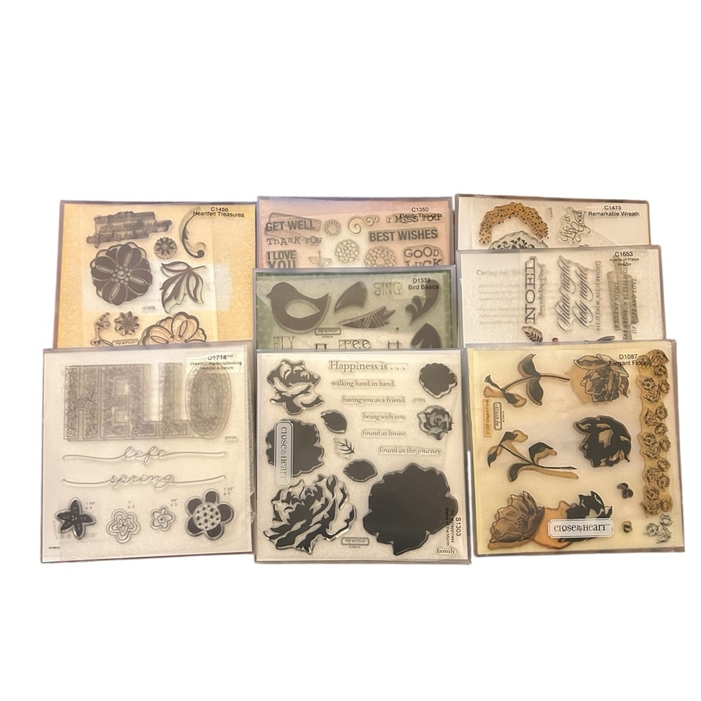 Close to My Heart My Acrylix 8 Sets of Decorative Stamps